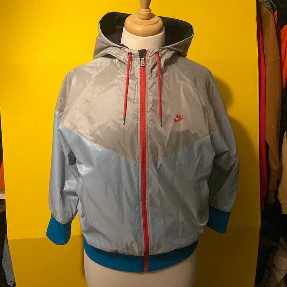 Nike Nylon Color Blocked Windbreaker